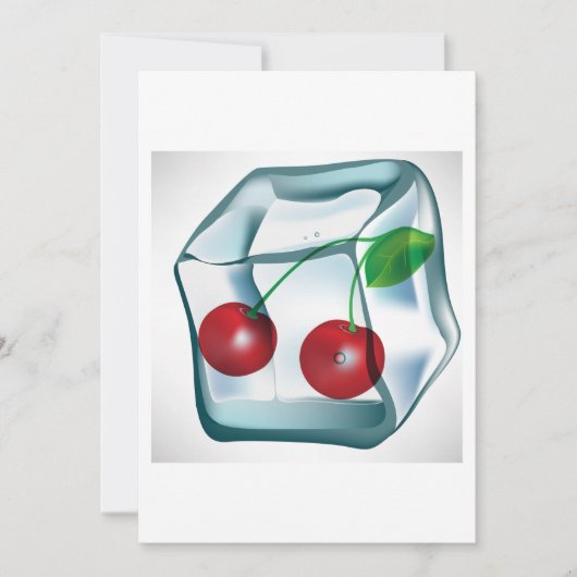 Ice Cube Cherries Kaart (Voorkant)