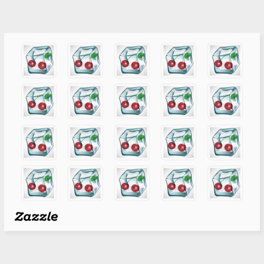 Ice Cube Kersen Stickers (Vel)