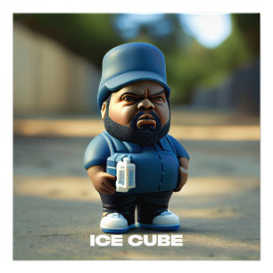 ICE CUBE Portret Fun Art Foto Afdruk