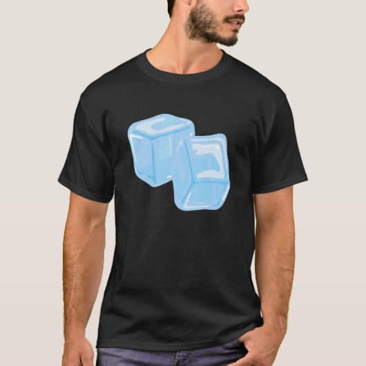 Ice Cube Summer Ice Drink Drink Cool Bartender T-shirt (Voorkant)
