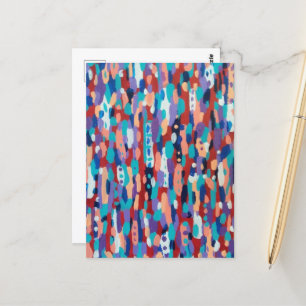 Ice Dance Abstract Briefkaart