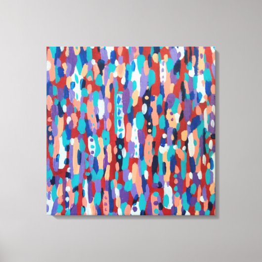 Ice Dance Abstract Canvas Afdruk (Voorkant)