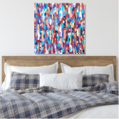 Ice Dance Abstract Canvas Afdruk (Insitu (Slaapkamer))