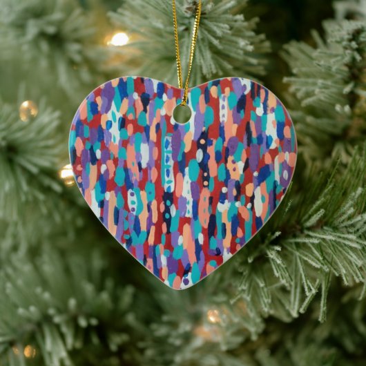 Ice Dance Abstract Keramisch Ornament (Boom)