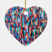 Ice Dance Abstract Keramisch Ornament (Achterkant)