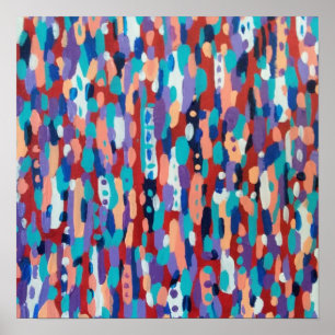 Ice Dance Abstract Poster