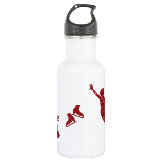 Ice Dance coach waterfles - rood sparren (Voorkant)