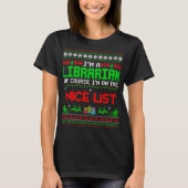 Ice Dancing Elf Kerstgroep Xmas Pyjama Party T-shirt (Voorkant)
