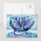 Ice Dragon Briefkaart van Molly Harrison (Voorkant / Achterkant)
