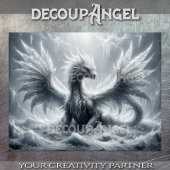 Ice Dragon -Decoupage- Tissuepapier