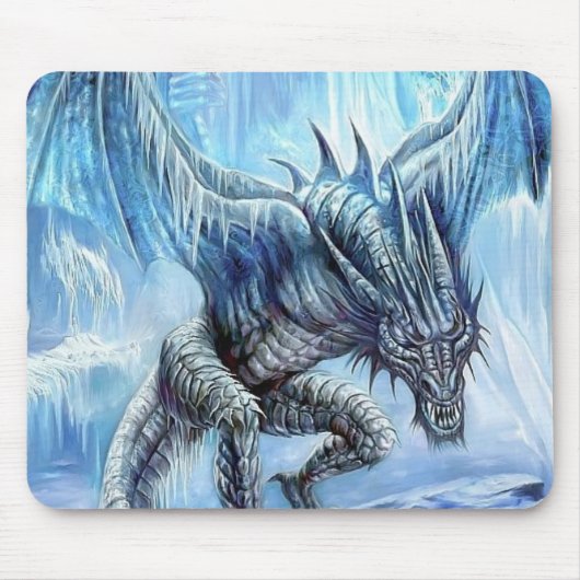 Ice Dragon Mousepad Muismat (Voorkant)