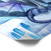 Ice Dragon Poster van Molly Harrison (Hoek)