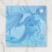 Ice dragon with antlers bedankjes labels (Achterkant)
