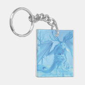 Ice dragon with antlers sleutelhanger (Voorkant Links)