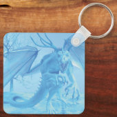 Ice dragon with antlers sleutelhanger (Achterkant)