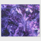 Ice Dyed Paars Heart Lila Cadeaupapier (Vlak)