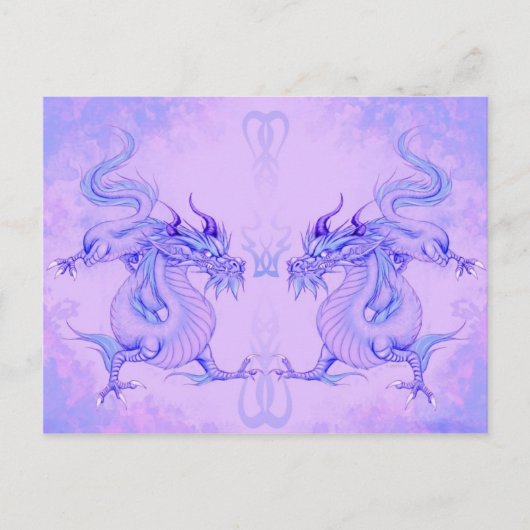 Ice Eastern dragon briefkaarten (Voorkant)