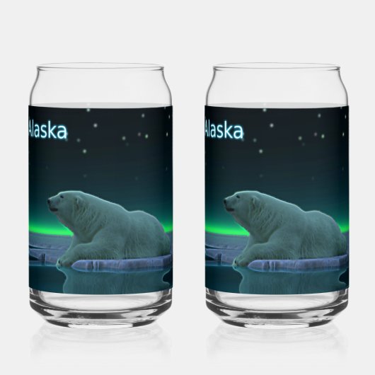 Ice Edge Polar Beer - Alaska Blikvorm Glas (Voorkant)