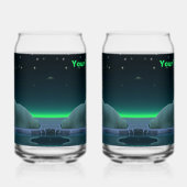 Ice Edge Polar Beer - Alaska Blikvorm Glas (Links)