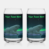 Ice Edge Polar Beer - Alaska Blikvorm Glas (Achterkant)