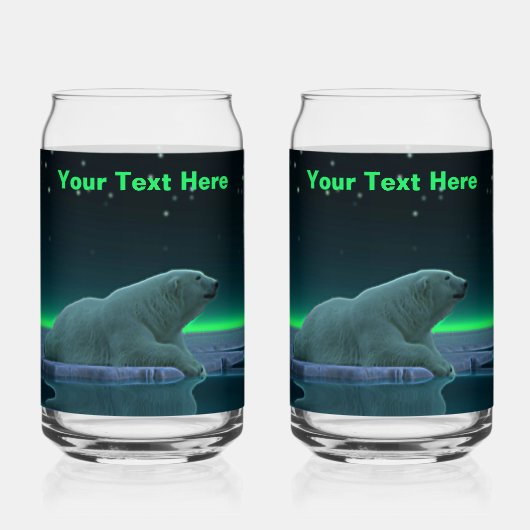 Ice Edge Polar Beer - Alaska Blikvorm Glas (Achterkant)