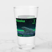 Ice Edge Polar Beer - Alaska Postage Glas (Voorkant)