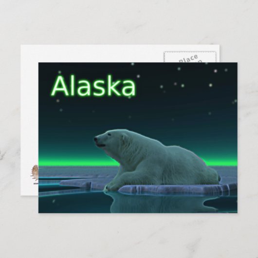 Ice Edge Polar-Beer Briefkaart (Voorkant / Achterkant)