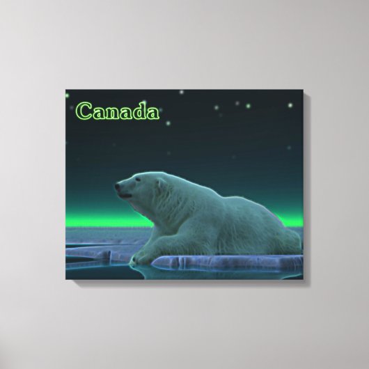 Ice Edge Polar-Beer Canvas Afdruk (Voorkant)