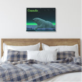 Ice Edge Polar-Beer Canvas Afdruk (Insitu (Slaapkamer))