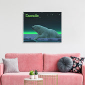 Ice Edge Polar-Beer Canvas Afdruk (Insitu (Woonkamer))