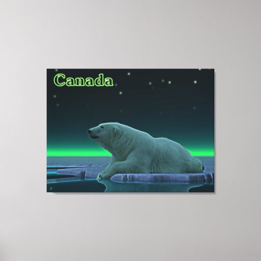 Ice Edge Polar-Beer Canvas Afdruk (Voorkant)