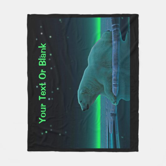 Ice Edge Polar-Beer Fleece Deken (Voorkant)