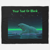 Ice Edge Polar-Beer Fleece Deken (Voorkant (Horizontaal))