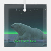 Ice Edge Polar-Beer Glas Ornament (Voorkant)