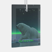 Ice Edge Polar-Beer Glas Ornament (Voorkant Rechts)