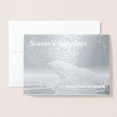 Ice Edge Polar Beer - Groeten van de seizoen Folie Kaarten (Voorkant met envelop)