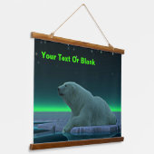 Ice Edge Polar-Beer Hangend Wandkleed (Gebogen)