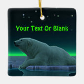 Ice Edge Polar-Beer Keramisch Ornament (Voorkant)