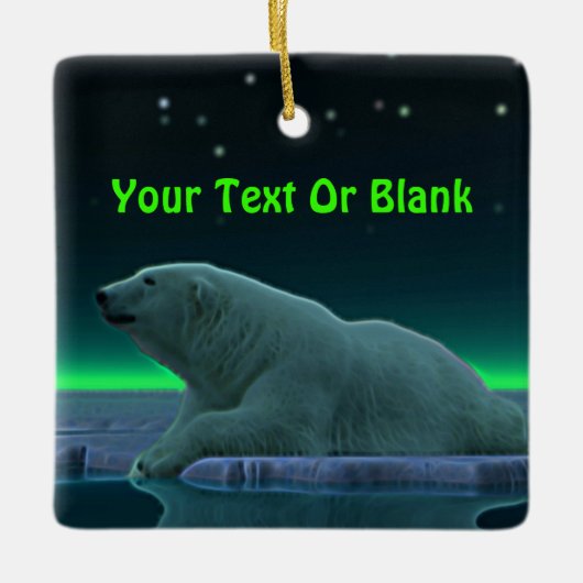 Ice Edge Polar-Beer Keramisch Ornament (Voorkant)