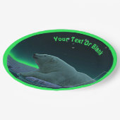 Ice Edge Polar-Beer Papieren Bordje (Gekanteld)