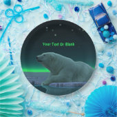 Ice Edge Polar-Beer Papieren Bordje (Feest)
