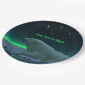 Ice Edge Polar-Beer Papieren Bordje (Gekanteld)