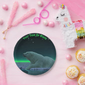 Ice Edge Polar-Beer Papieren Bordje (Feest)