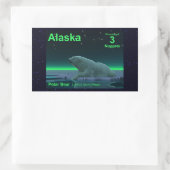Ice Edge Polar-Beer Rechthoekige Sticker (Tas)