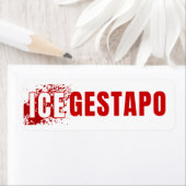 ICE Equals Gestapo Anti Trump Etiket (Insitu)