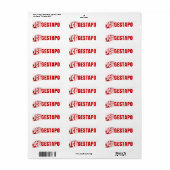 ICE Equals Gestapo Anti Trump Etiket (Full Sheet)