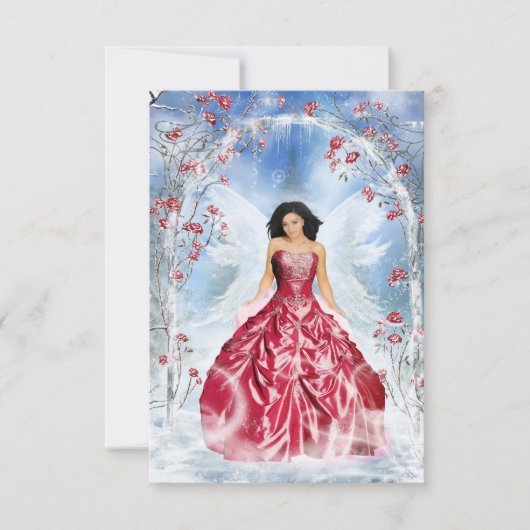 Ice Fairy Bedankkaart (Voorkant)