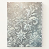 Ice Fairy Bride – Frosted Winter Fantasy Portrait Notitieboek (Achterkant)