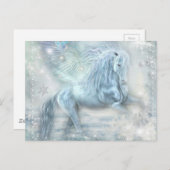 Ice Fantasy Pegasus Briefkaart (Voorkant / Achterkant)