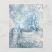 Ice Fantasy Pegasus Briefkaart (Voorkant)